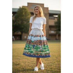 VTG Sharon Young 6 Skirt RARE Houston Astros Los Angeles Dodgers Game MLB